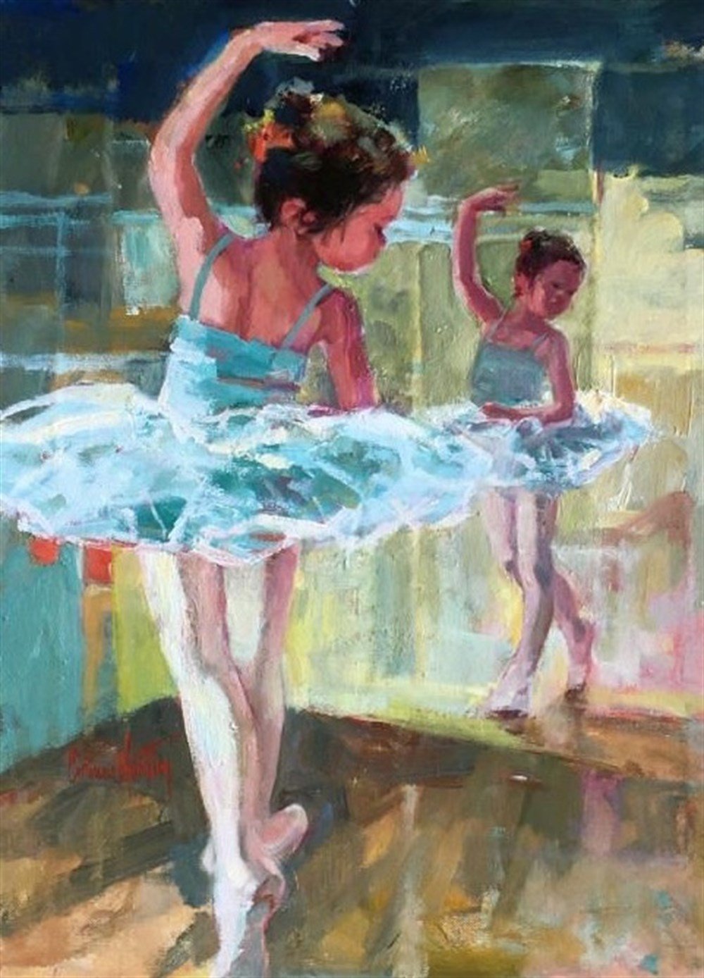Küçük Balerin Elmas Mozaik Tablo (41x56)