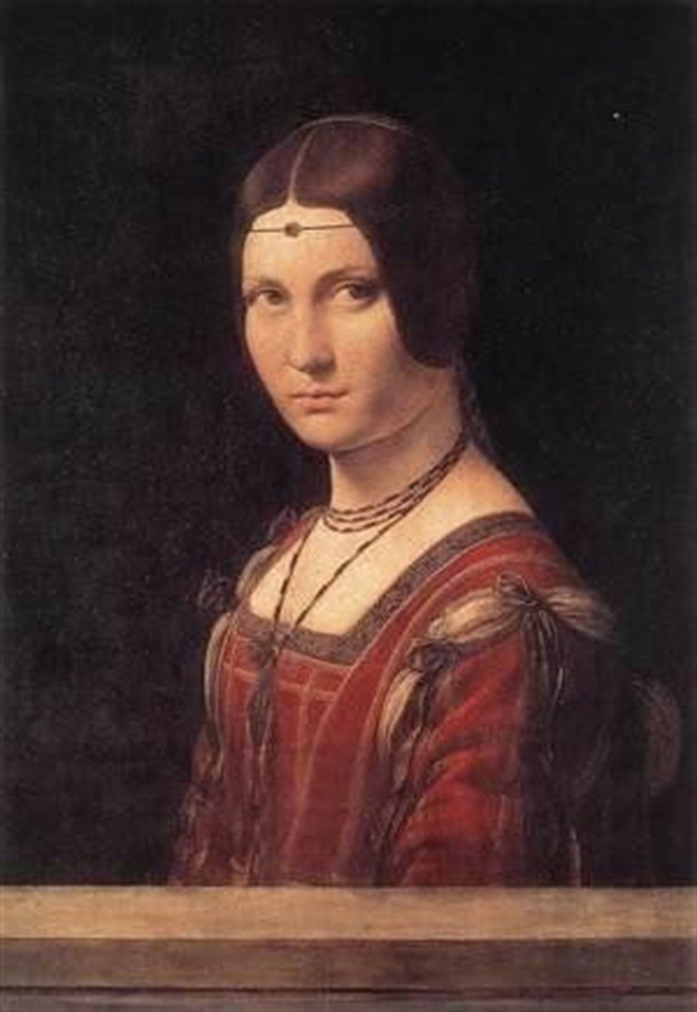 Leonardo Da Vinci Genç Kadın Elmas Mozaik Tablo 41x61cm