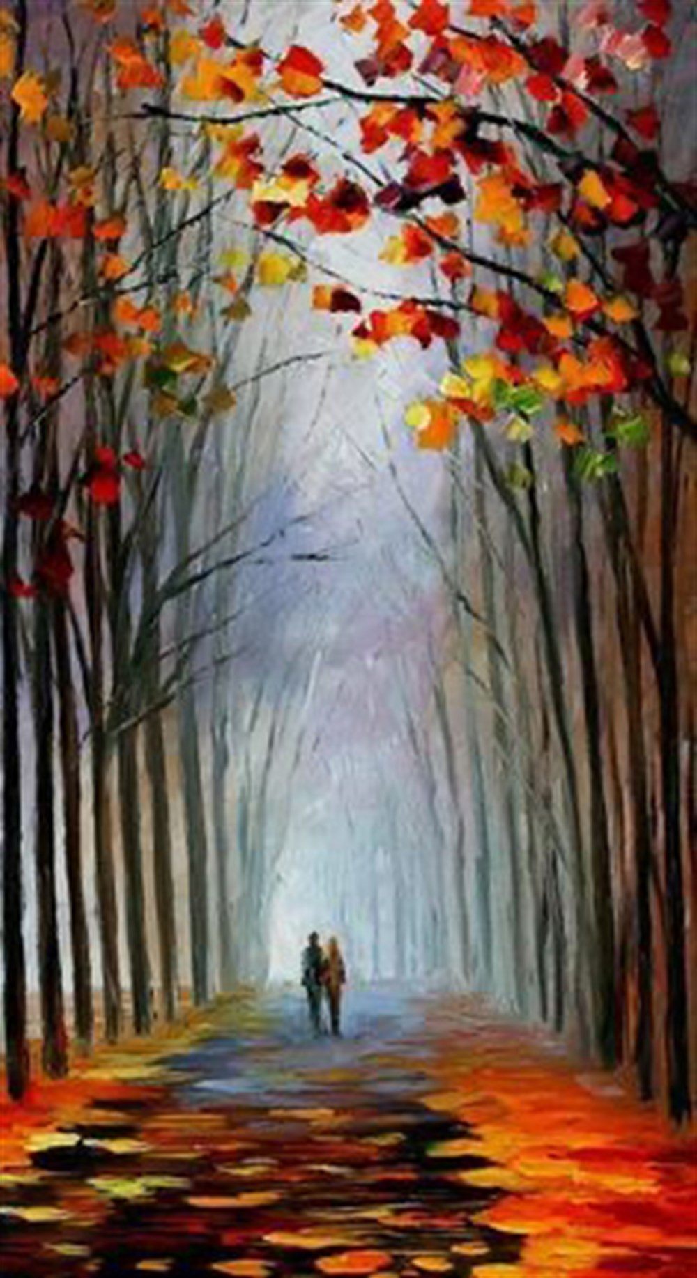 Leonid Afremov Sonbahar Elmas Mozaik Tablo 30x55cm