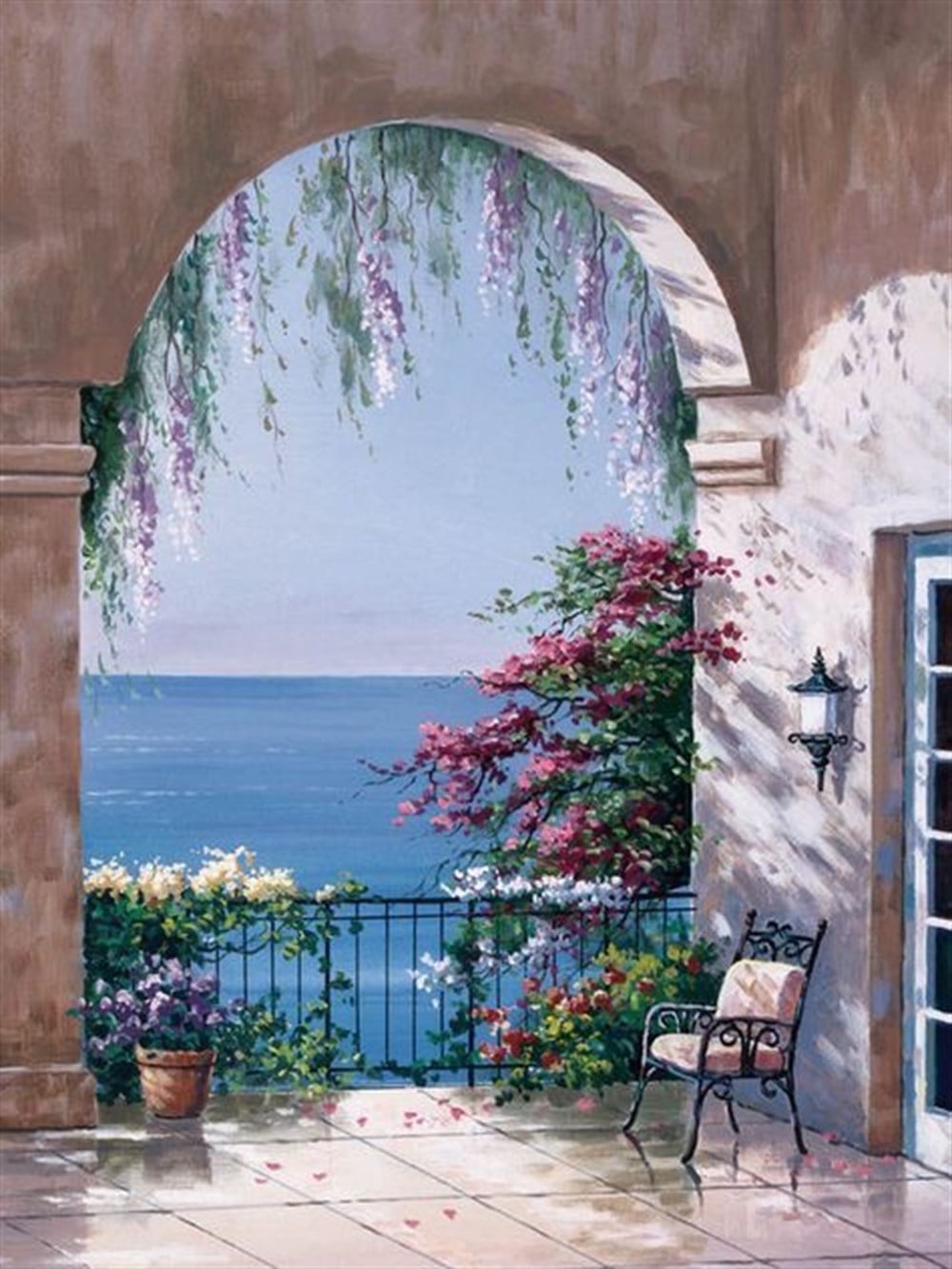 Manzara Elmas Mozaik Tablo 46x61cm