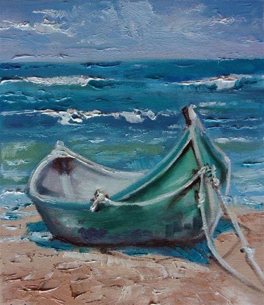 MANZARAMarcel Sanat Elmas Mozaik Tablo & Diamond Painting TurkeyM20176451Kayık- Marcel Sanat Elmas Mozaik Tablo 43X51cm