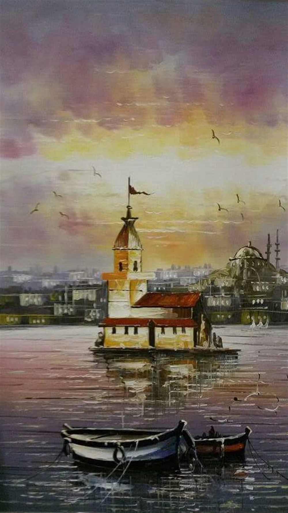 MANZARAMarcel Sanat Elmas Mozaik Tablo & Diamond Painting TurkeyM20176027Kız Kulesi Marcel Sanat Elmas Mozaik Tablo 53x94cm