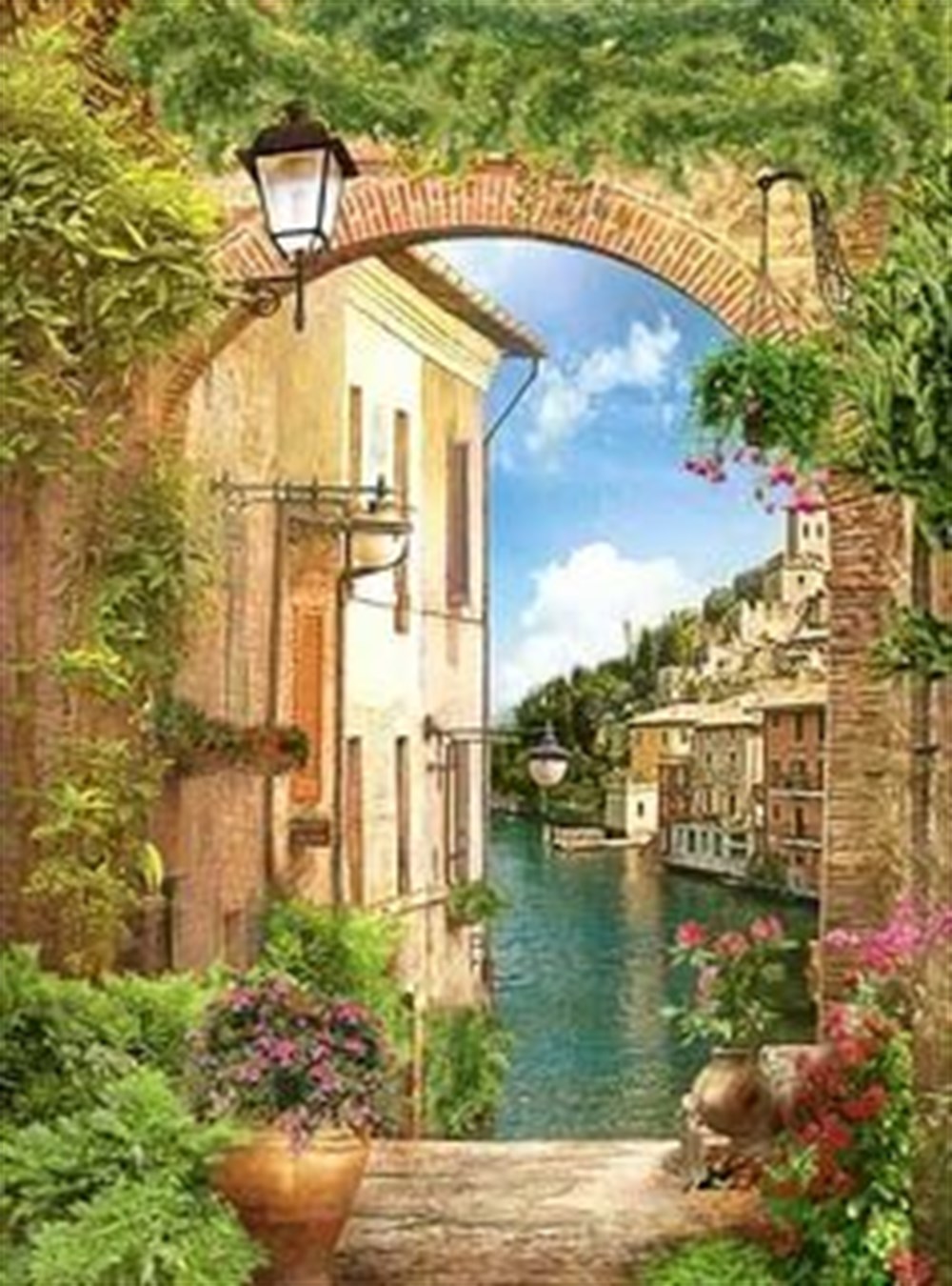 MANZARAMarcel Sanat Elmas Mozaik Tablo & Diamond Painting TurkeyM20173626Muhteşem Manzara Marcel Sanat Elmas Mozaik Tablo 58x79cm