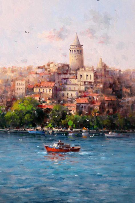 MANZARAMarcel Sanat Elmas Mozaik Tablo & Diamond Painting TurkeyM20176741İstanbul 35x55cm MARCEL SANAT Elmas Mozaik Tablo -M20176741