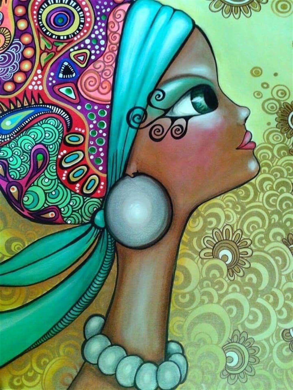 Marcel Kristal Modern Serisi Elmas Mozaik Tablo 41x56cm