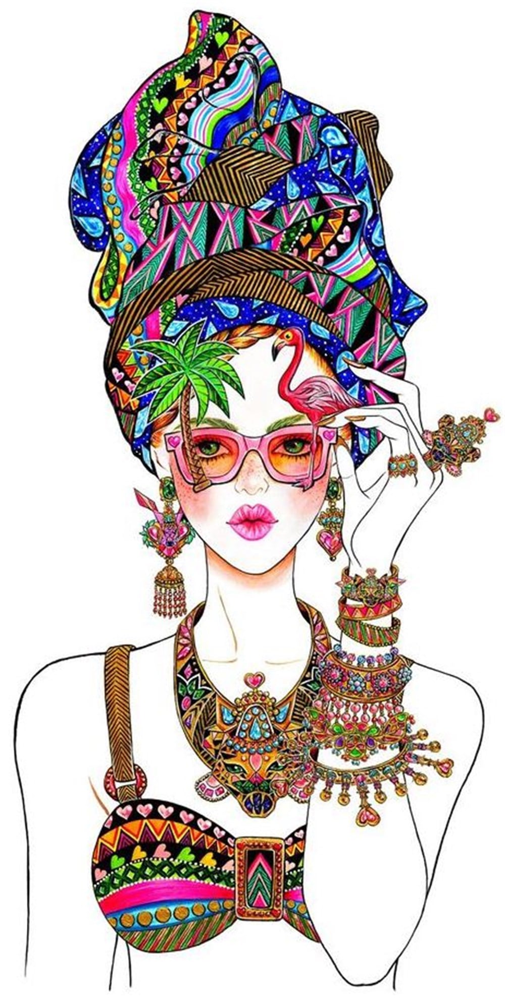 Marcel Modern Elmas Mozaik Tablo 46x56cm