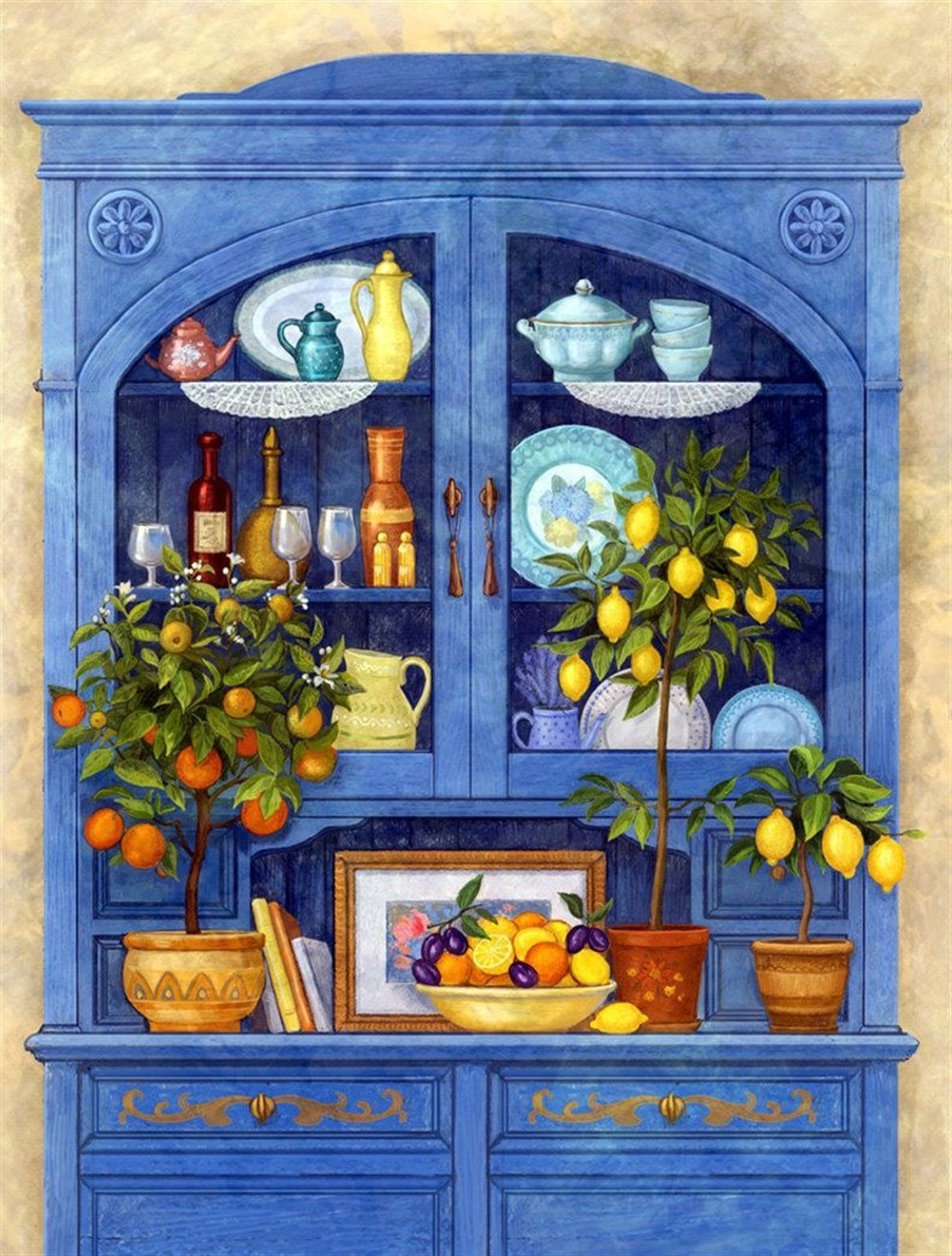 Marcel Mutfak Serisi Elmas Mozaik Tablo 46x58cm