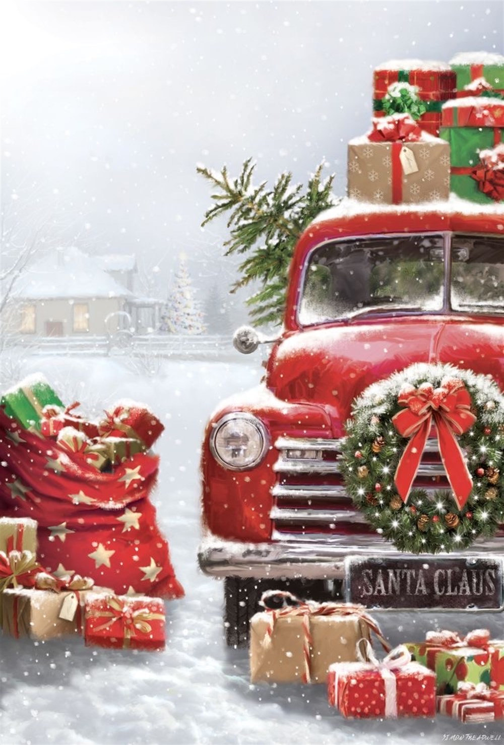 Marcel Sanat Elmas Mozaik Puzzle Tablo Yılbaşı Serisi 41x58 cm