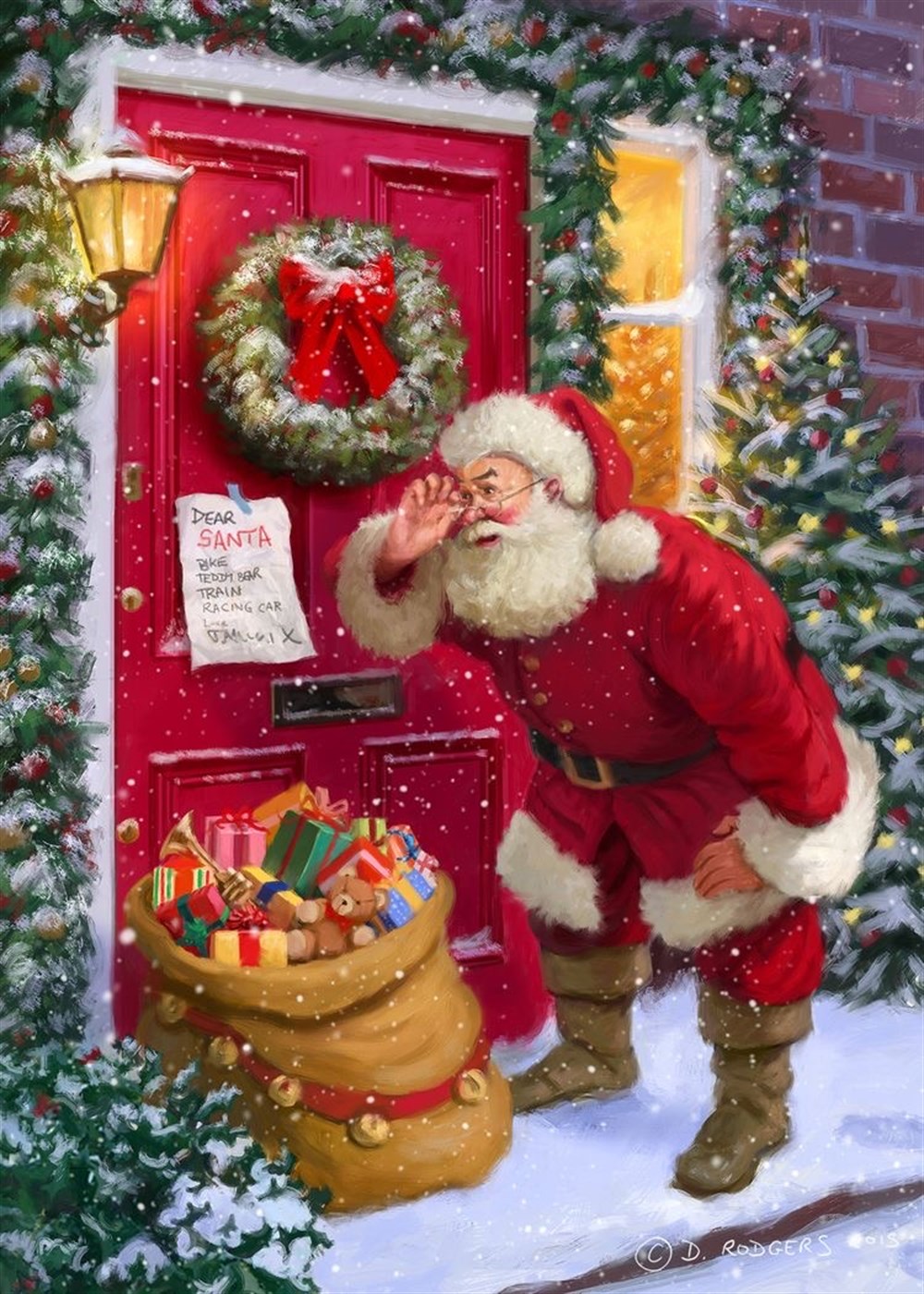 Marcel Sanat Elmas Mozaik Puzzle Tablo Noel Babanın Hediyeleri 43x61 cm