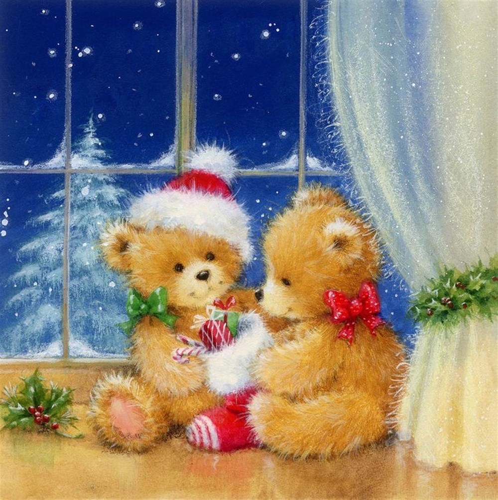 Marcel Sanat Elmas Mozaik Puzzle Tablo Yılbaşı Serisi 41x41 cm