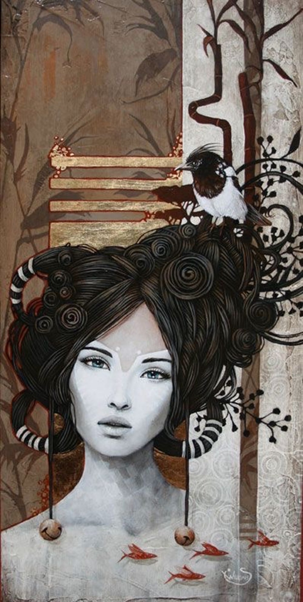 Marcel Sanat Elmas Mozaik Tablo (30x61)