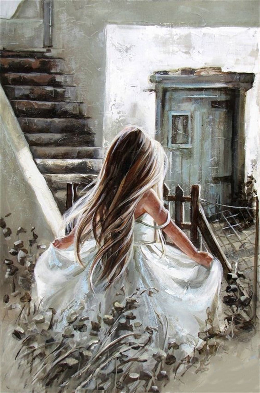 Marcel Sanat Güzel Saçlı Kız (38x58)