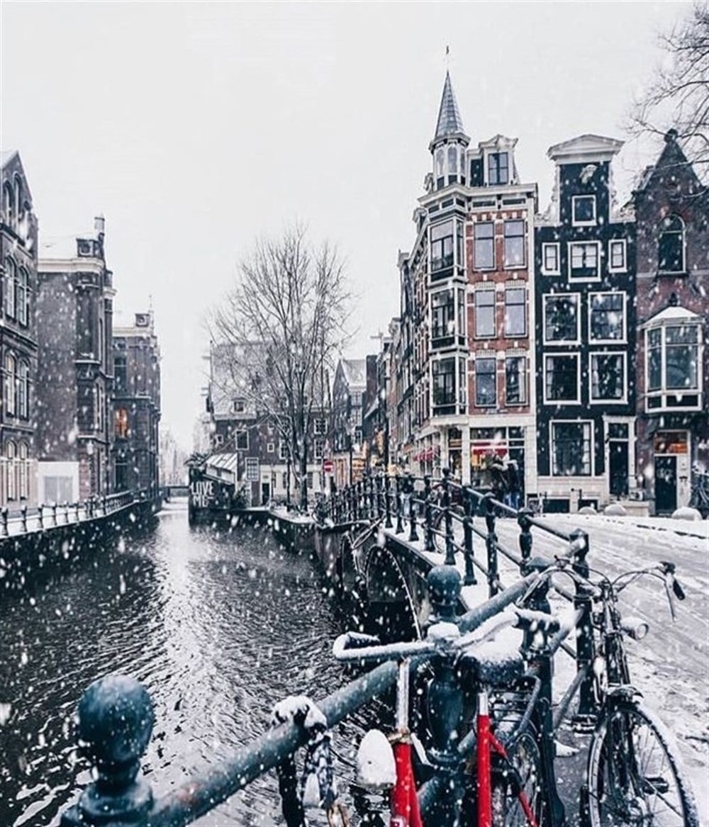 Marcel Sanat Kar Serisi Amsterdam Elmas Mozaik Tablo46x53cm