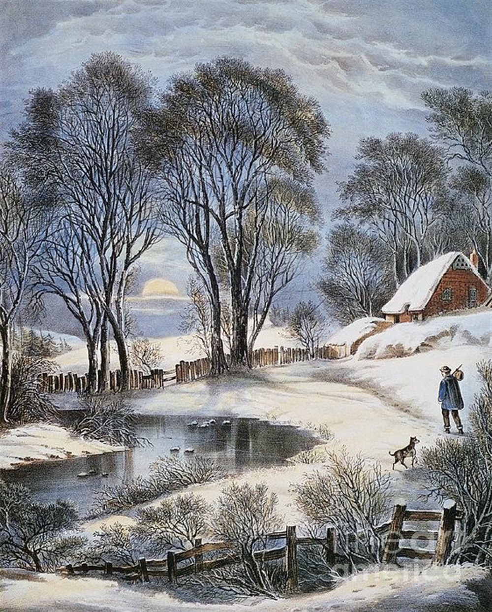 Marcel Sanat Kar Serisi Elmas Mozaik Tablo 50x60cm