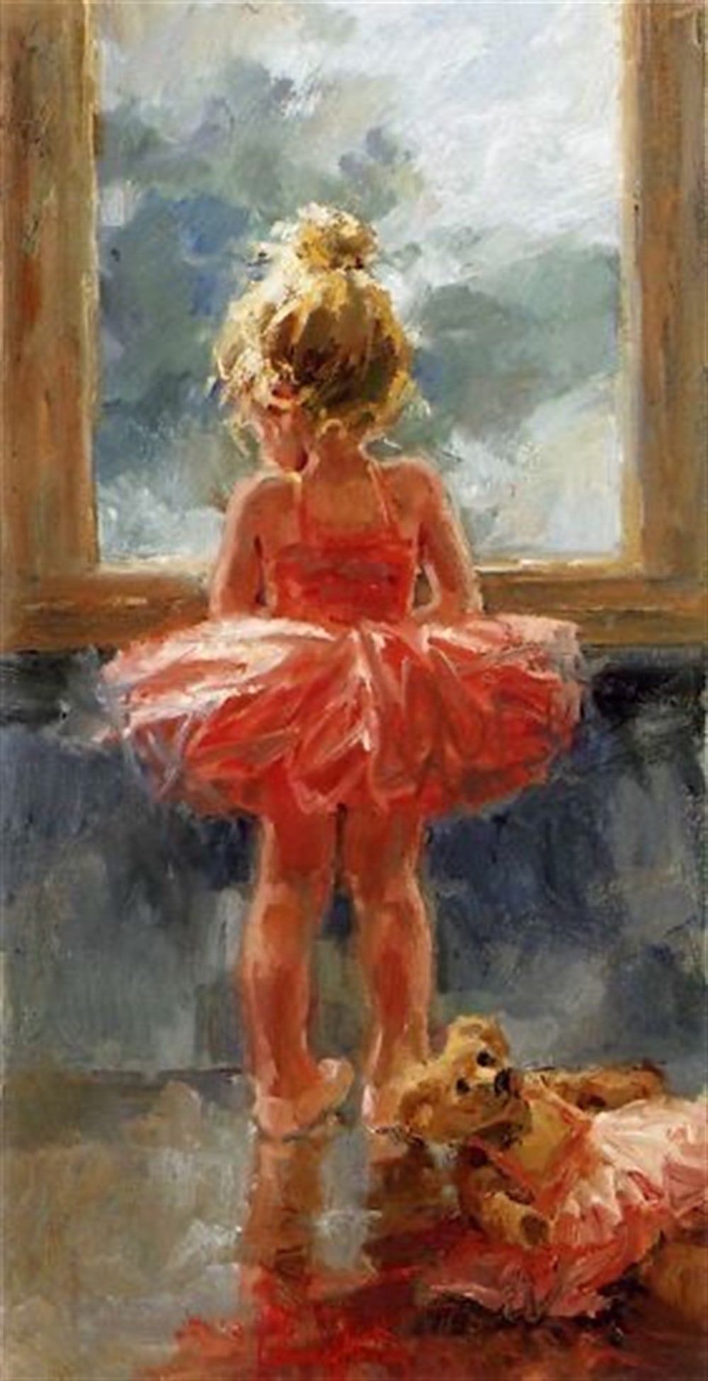 Marcel Sanat Pembe Tütülü Balerin (33x64)