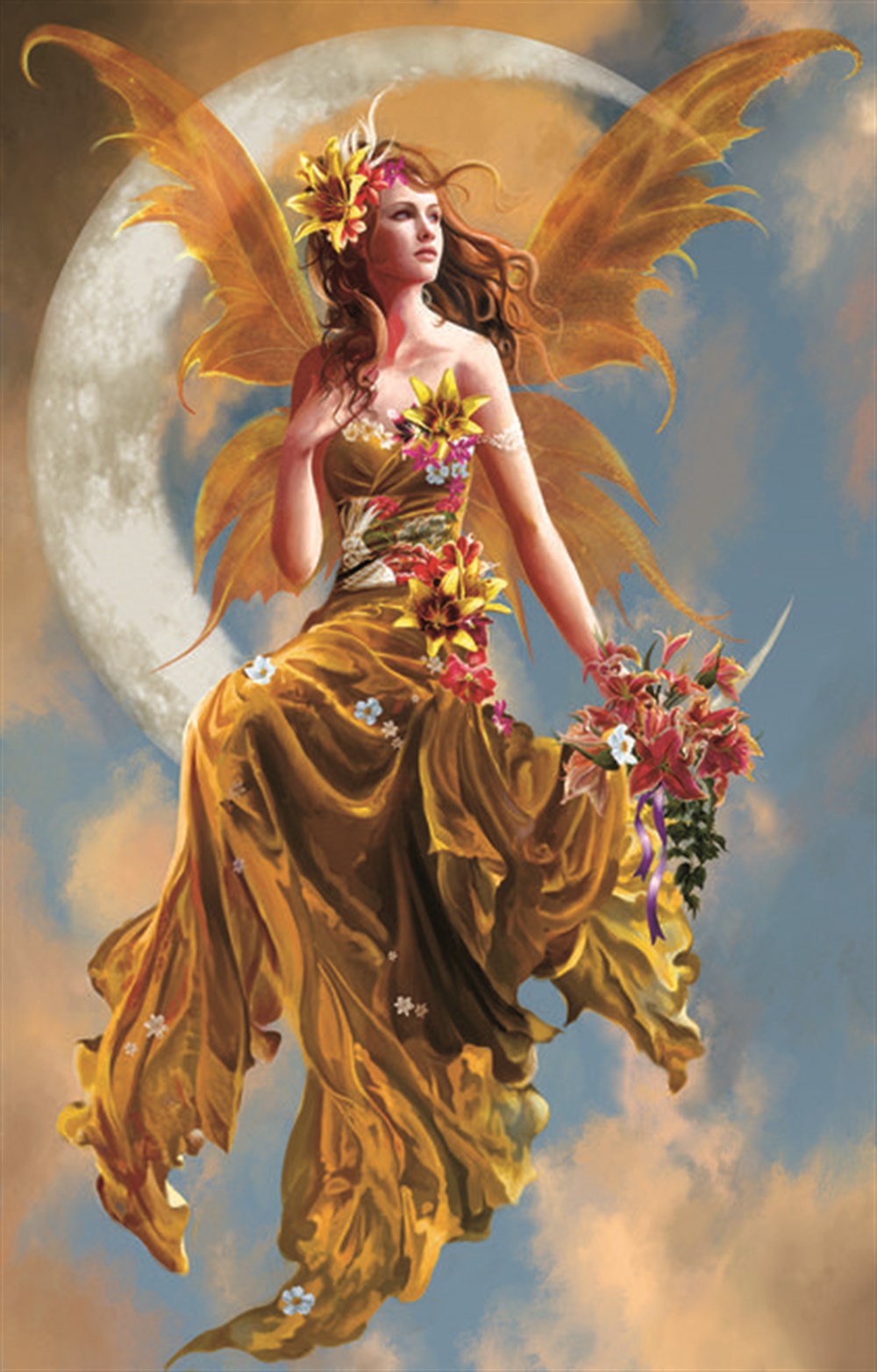 Marcel Sanat Peri Serisi Elmas Mozaik Tablo 38x58cm