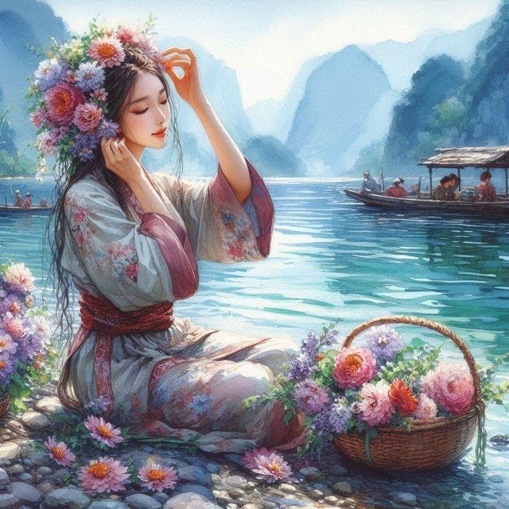 MODERNMarcel Sanat Elmas Mozaik Tablo & Diamond Painting TurkeyM20176836Japon Kız-50X50cm-Marcel Sanat Elmas Mozaik Tablo
