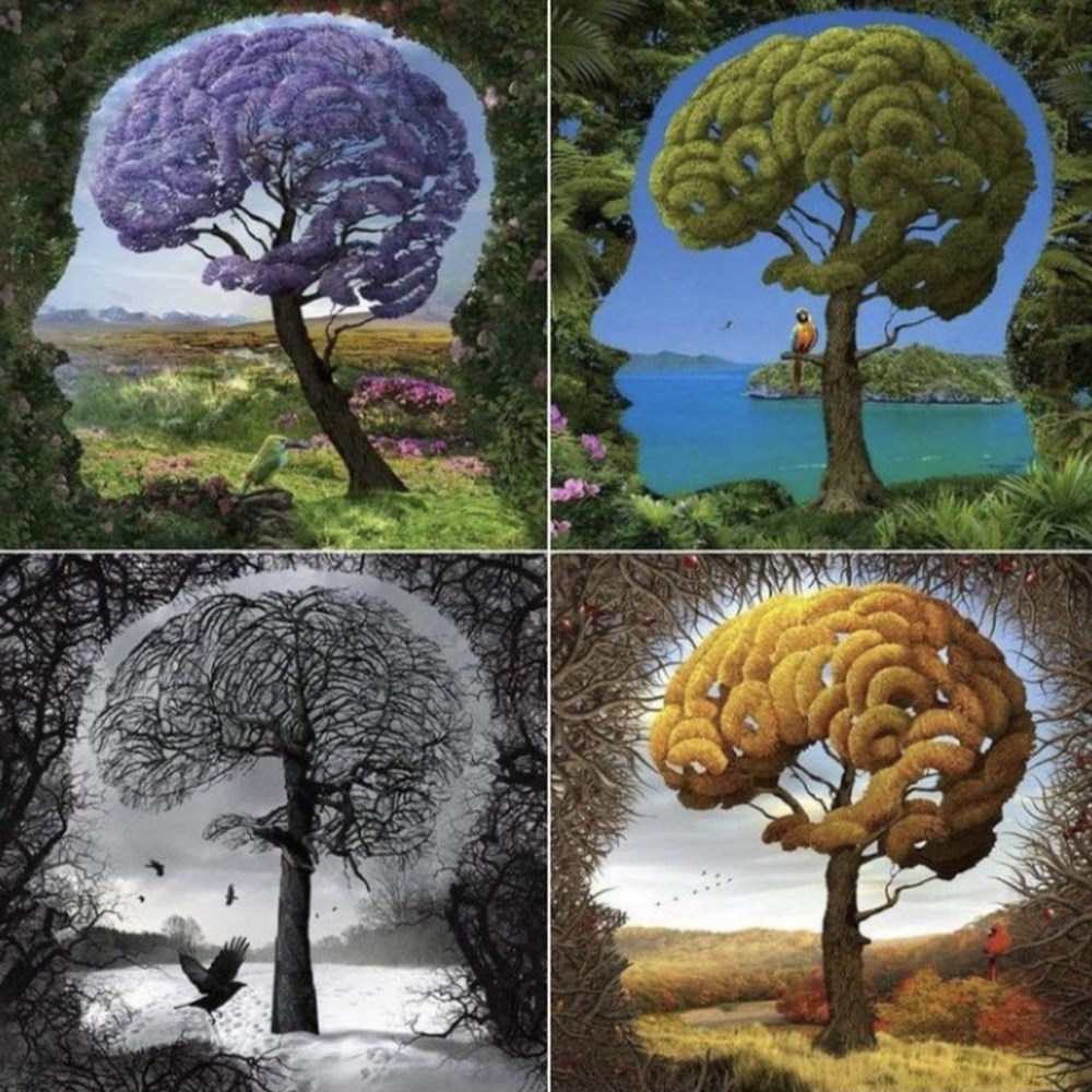 MODERNMarcel Sanat Elmas Mozaik Tablo & Diamond Painting TurkeyM20173121Marcel Sanat Elmas Mozaik Puzzle Tablo Kafamdaki Ağaç Düşünceler 50x50 cm