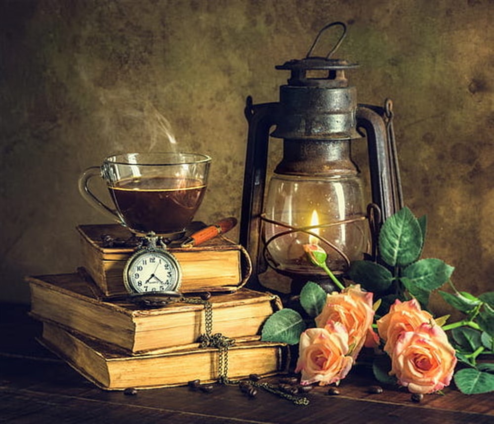 MODERNMarcel Sanat Elmas Mozaik Tablo & Diamond Painting TurkeyM20174167Kitap Köşesi Marcel Sanat Elmas Mozaik Tablo 58X51cm