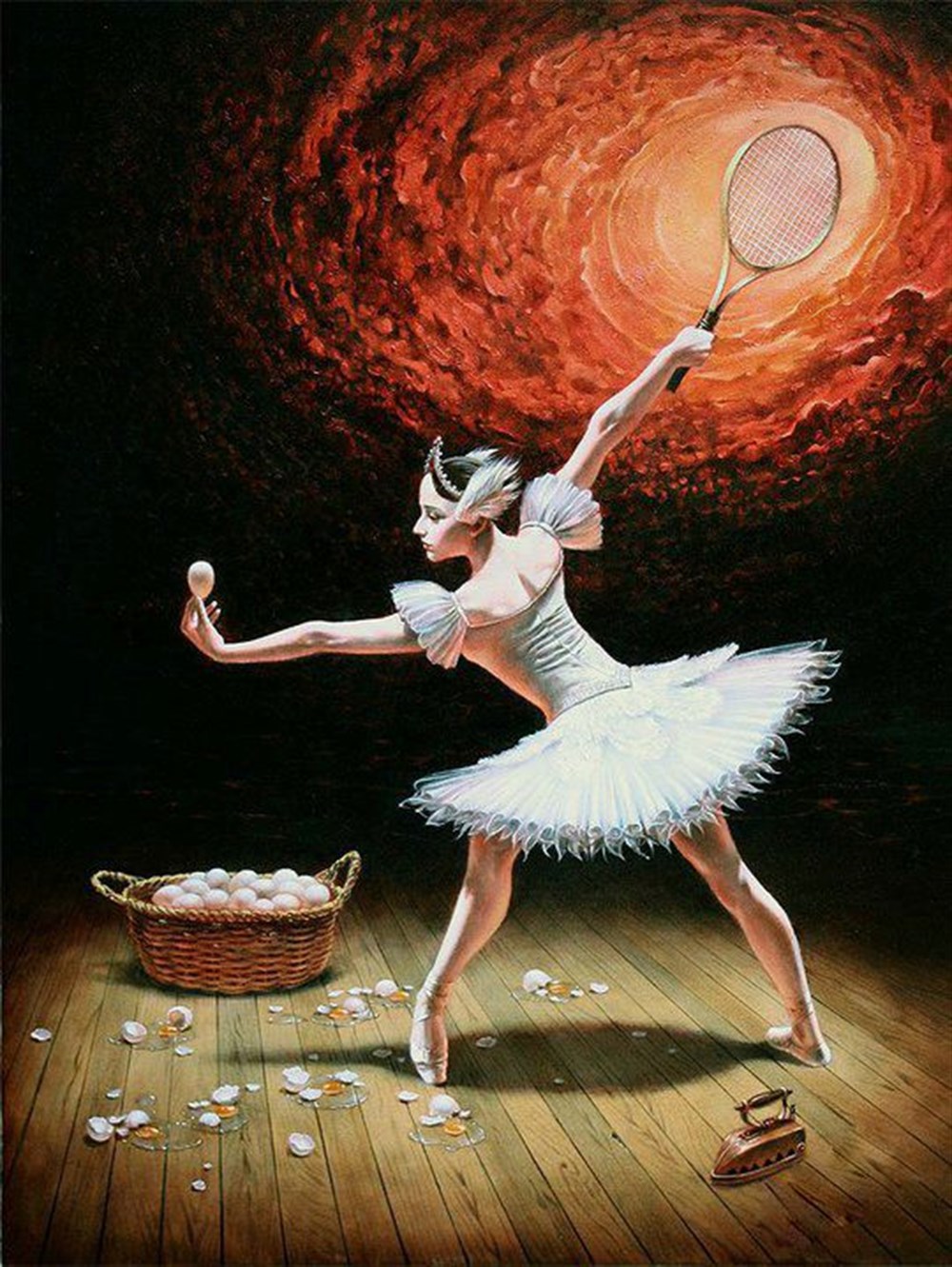 MODERNMarcel Sanat Elmas Mozaik Tablo & Diamond Painting TurkeyM20174362Sürrealist Balerin Tablo Marcel Sanat Elmas Mozaik Tablo 58x79 cm