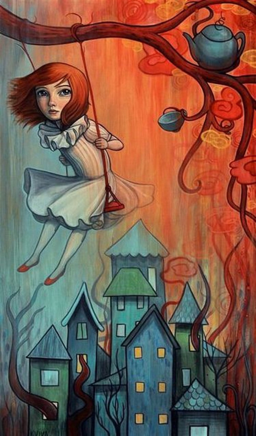 MODERNMarcel Sanat Elmas Mozaik Tablo & Diamond Painting TurkeyM20174063Salıncakta Sallanan Kız Marcel Sanat Elmas Mozaik Tablo 30x51cm