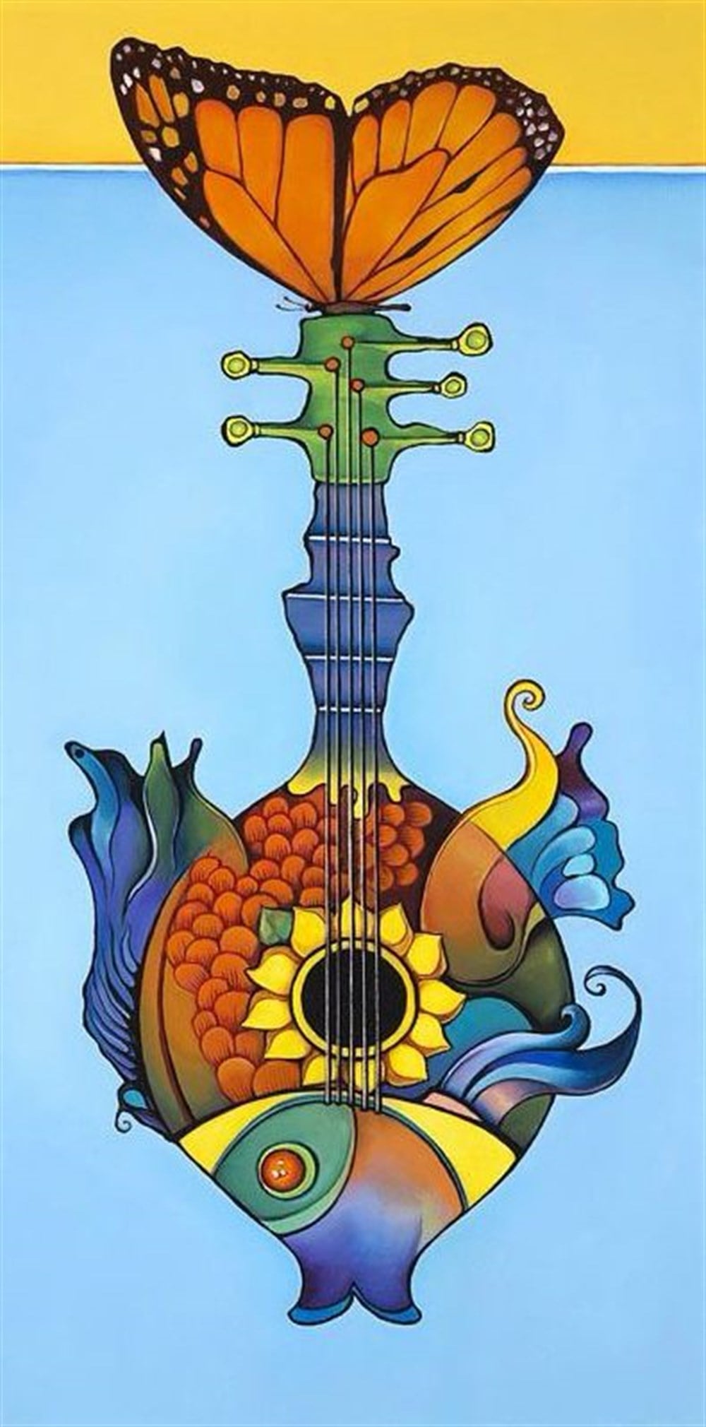 MODERNMarcel Sanat Elmas Mozaik Tablo & Diamond Painting TurkeyM20176305Balık-Çiçek-Kelebek Marcel Sanat Elmas Mozaik Tablo 30X61cm