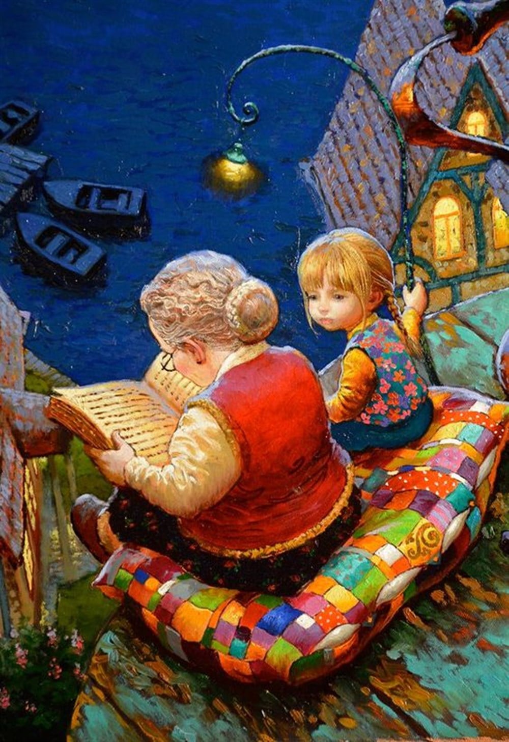 MODERNMarcel Sanat Elmas Mozaik Tablo & Diamond Painting TurkeyM20176050Nene Ve Torunu Marcel Sanat Elmas Mozaik Tablo 