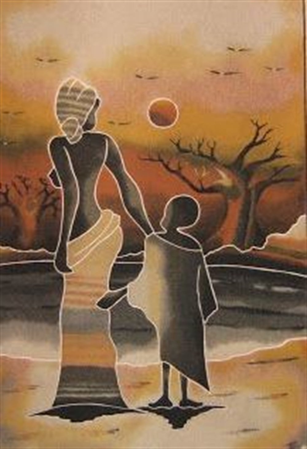 MODERNMarcel Sanat Elmas Mozaik Tablo & Diamond Painting TurkeyM2076335Afrikalı Anne Ve Çocuğu Elmas Mozaik Tablo 33X51cm