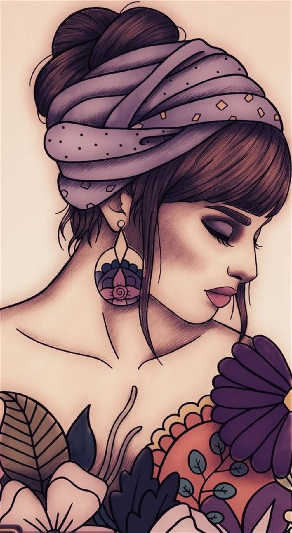 MODERNMarcel Sanat Elmas Mozaik Tablo & Diamond Painting TurkeyM20174096Bandanalı Kadın Marcel Sanat Elmas Mozaik Tablo 28x51cm