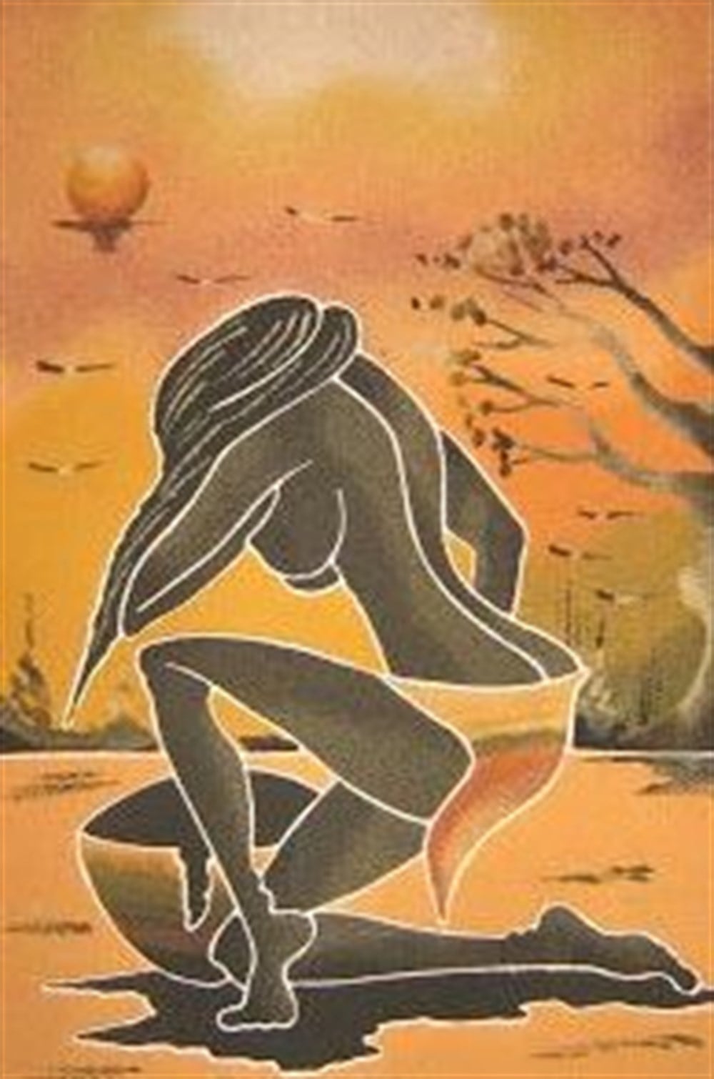 MODERNMarcel Sanat Elmas Mozaik Tablo & Diamond Painting TurkeyM20176289Afrikalı Kadın Marcel Sanat Elmas Mozaik Tablo 33x51cm