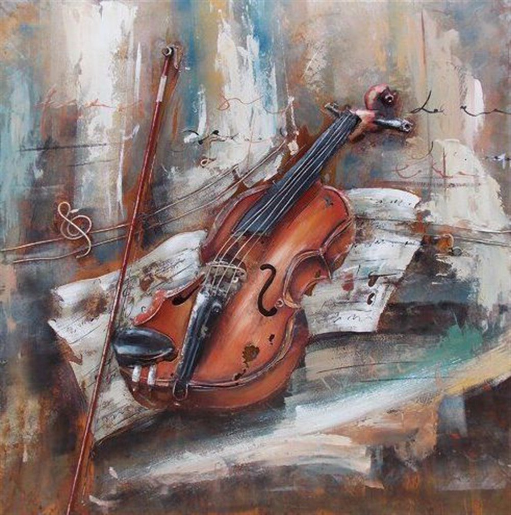 MODERNMarcel Sanat Elmas Mozaik Tablo & Diamond Painting TurkeyM20176658Keman-Marcel Sanat Elmas Mozaik Tablo 61X61cm