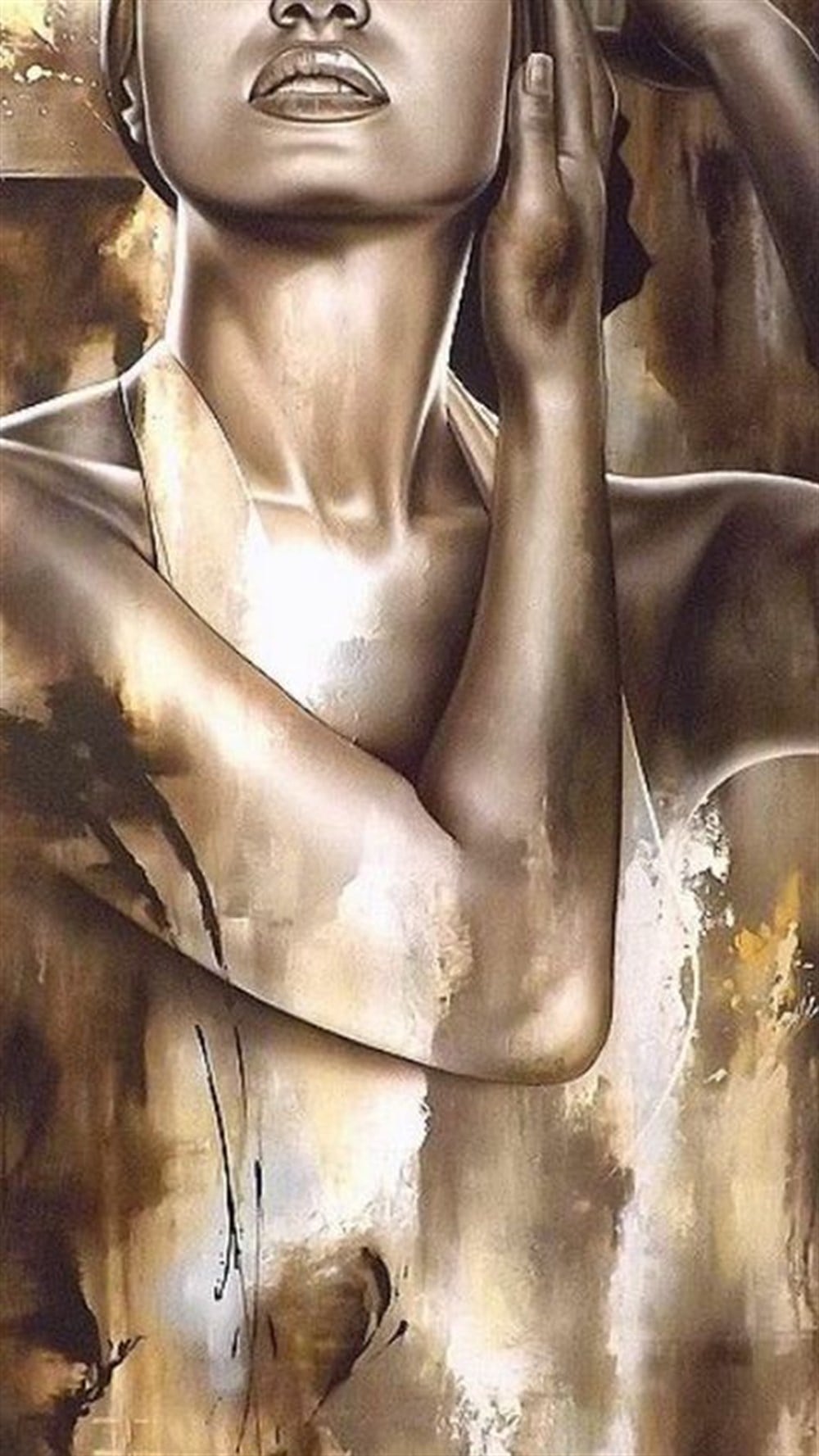 MODERNMarcel Sanat Elmas Mozaik Tablo & Diamond Painting TurkeyM20176475Bronz Kadın Marcel Sanat Elmas Mozaik Tablo 41X71cm