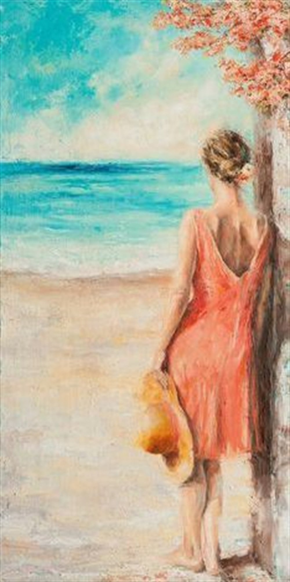 MODERNMarcel Sanat Elmas Mozaik Tablo & Diamond Painting TurkeyM20176467Kumsaldaki Kadın Marcel Sanat Elmas Mozaik Tablo 33X64cm