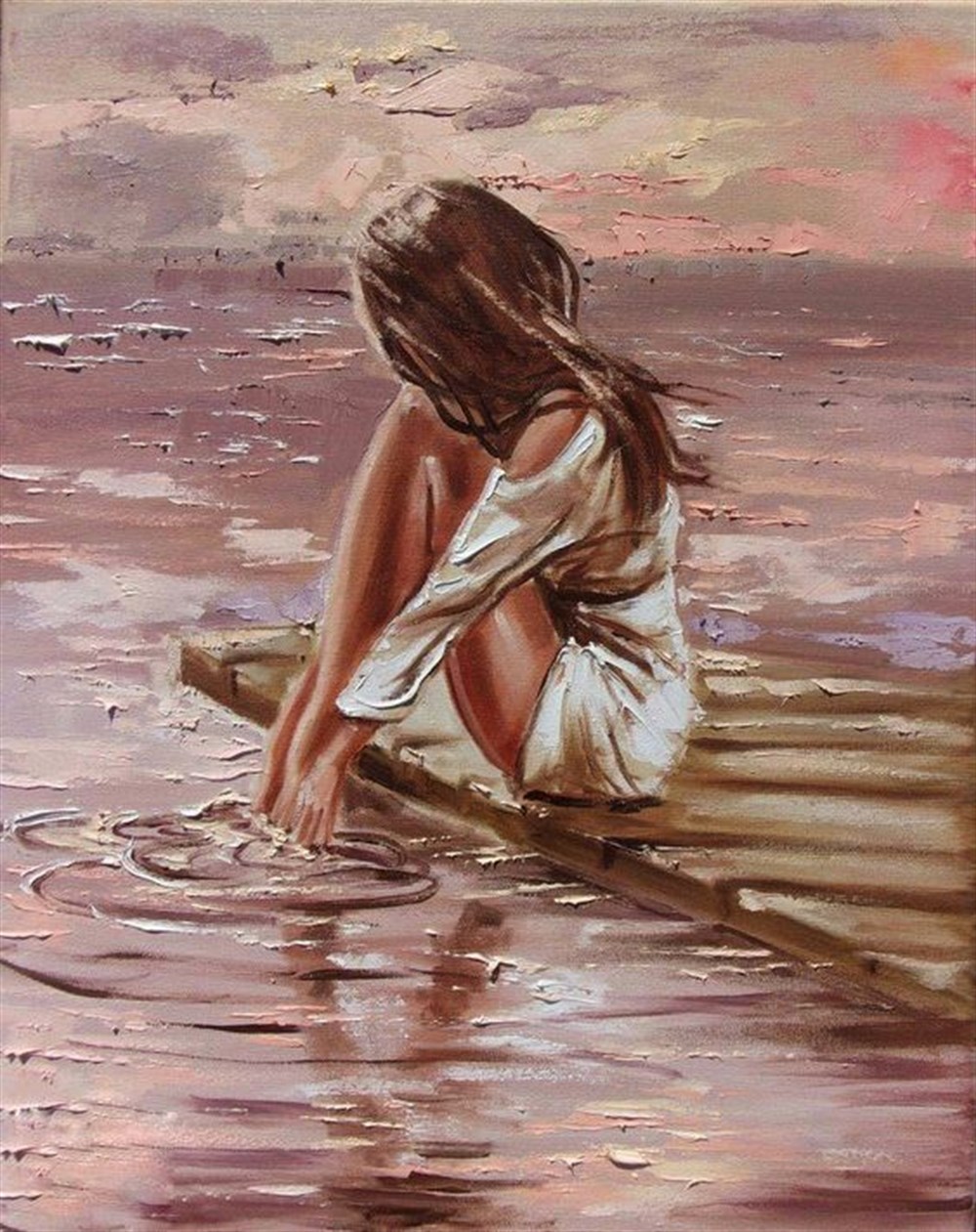 MODERNMarcel Sanat Elmas Mozaik Tablo & Diamond Painting TurkeyM20176099Modern Kız Tablo Marcel Sanat Elmas Mozaik Tablo 51X64cm