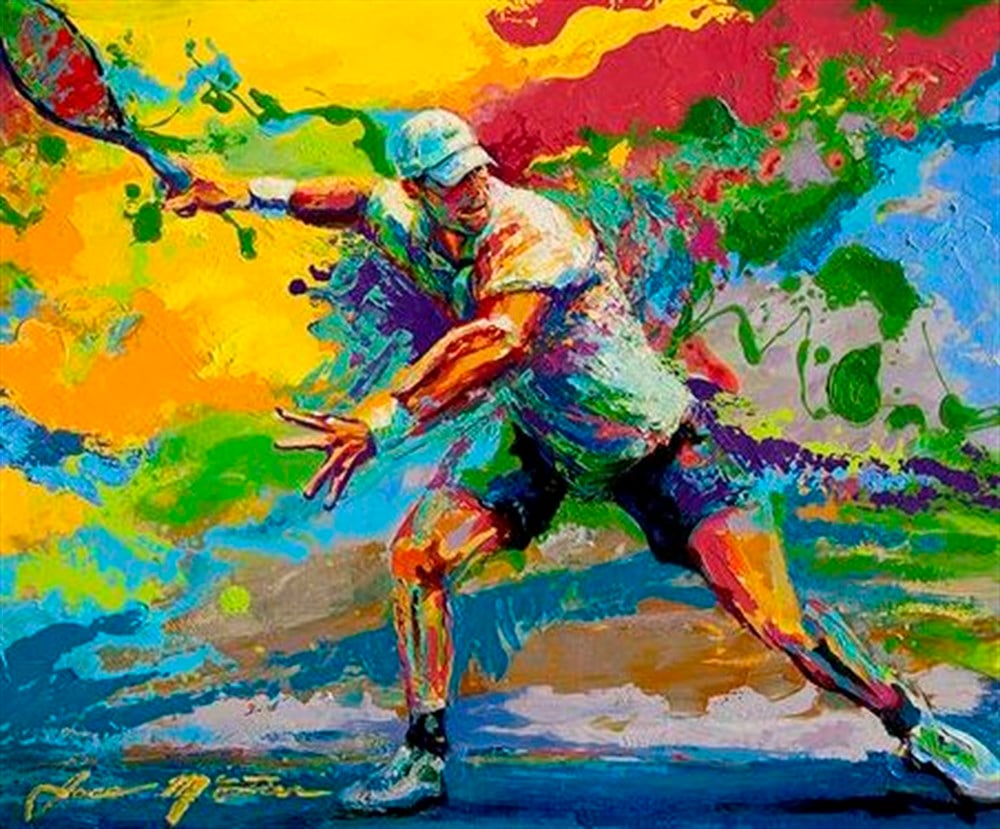 MODERNMarcel Sanat Elmas Mozaik Tablo & Diamond Painting TurkeyM20176415Tenisçi-Marcel Sanat Elmas Mozaik Tablo 71x61cm