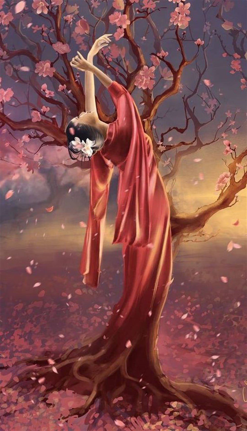 MODERNMarcel Sanat Elmas Mozaik Tablo & Diamond Painting TurkeyM20176432Sakura Ağacı Ve Kadın Marcel Sanat Elmas Mozaik Tablo 43X74cm