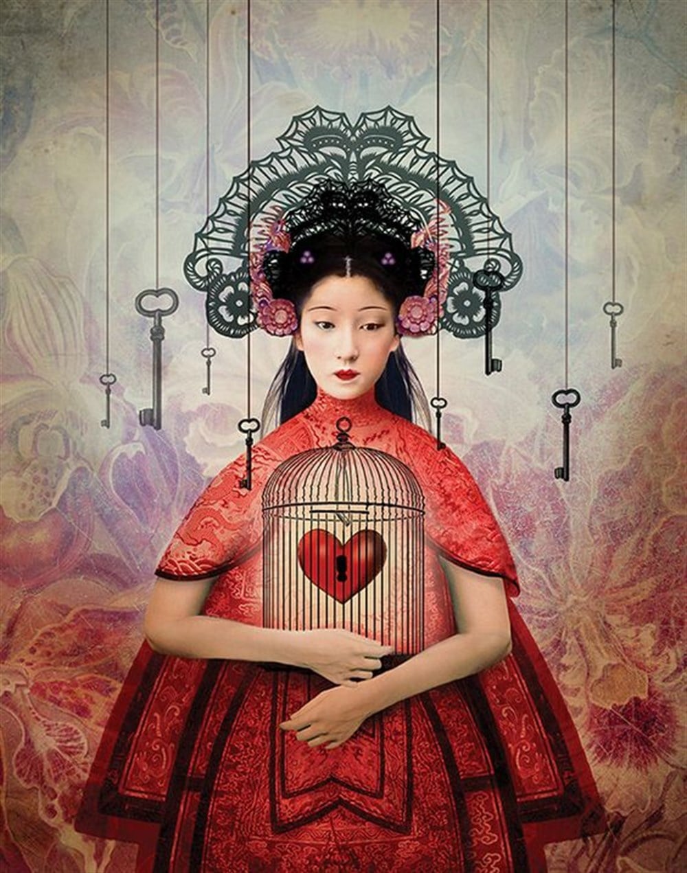 MODERNMarcel Sanat Elmas Mozaik Tablo & Diamond Painting TurkeyM20174188Çinli Prenses Marcel Sanat Elmas Mozaik Tablo 46X58cm