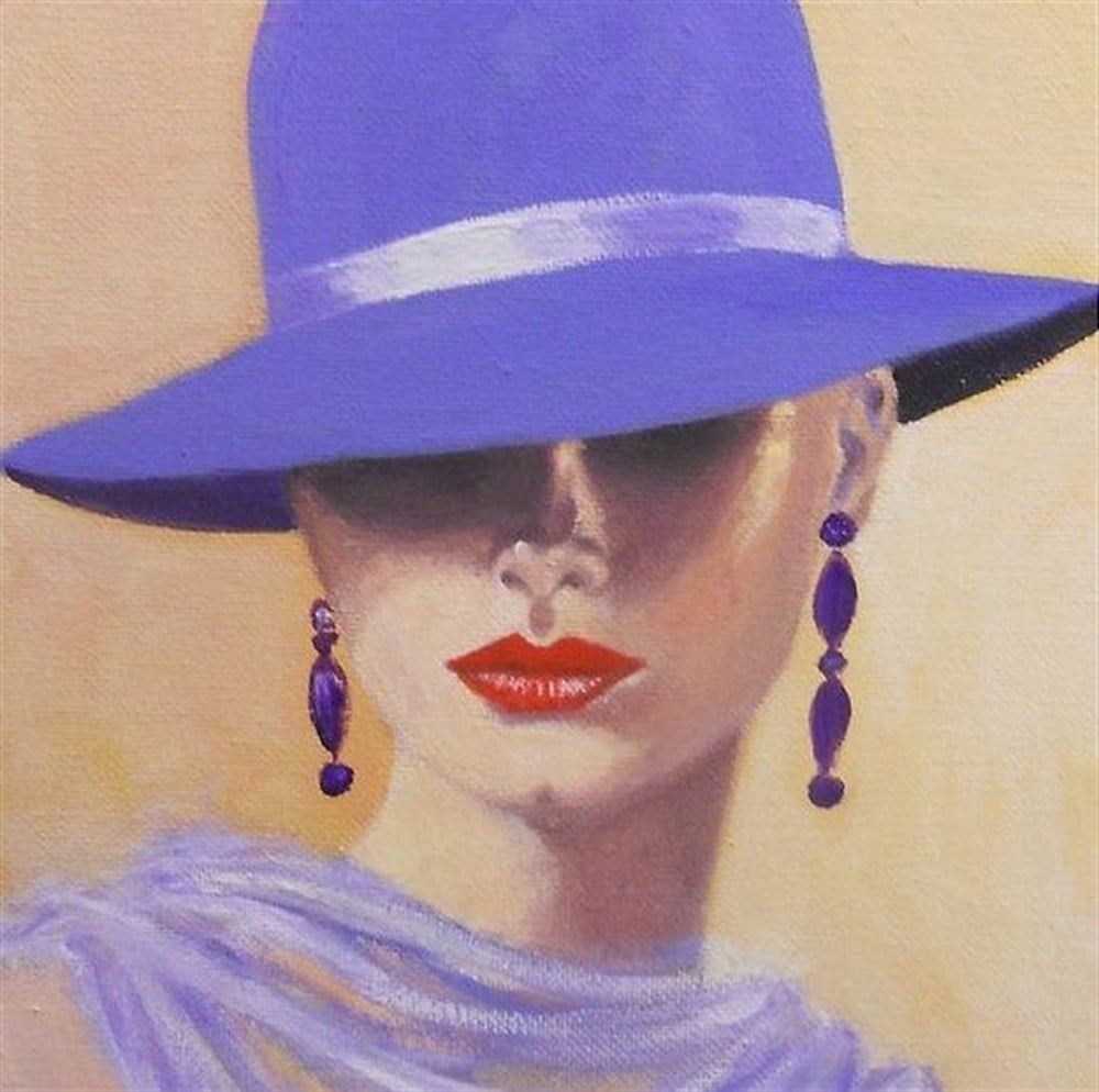 MODERNMarcel Sanat Elmas Mozaik Tablo & Diamond Painting TurkeyM20174129Mor Seven Kadın Marcel Sanat Elmas Mozaik Tablo 51x51cm