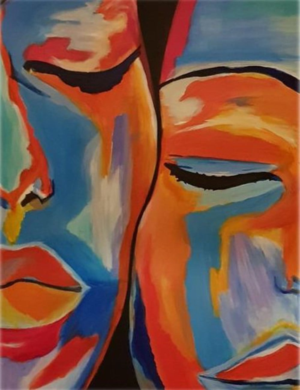 MODERNMarcel Sanat Elmas Mozaik Tablo & Diamond Painting TurkeyM20176536İki Renkli Yüz Marcel Sanat ElmasMozaik Tablo 38X51cm