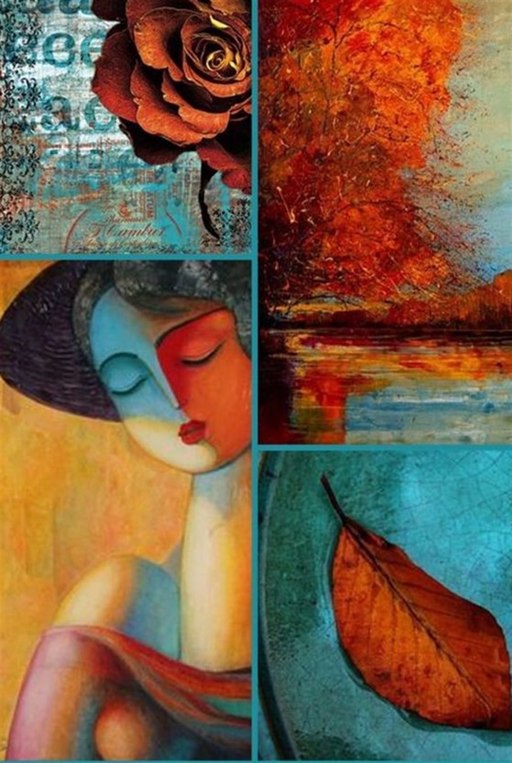 MODERNMarcel Sanat Elmas Mozaik Tablo & Diamond Painting TurkeyM20176211Sonbahar Teması-Marcel Sanat Elmas Mozaik Tablo 43X66cm