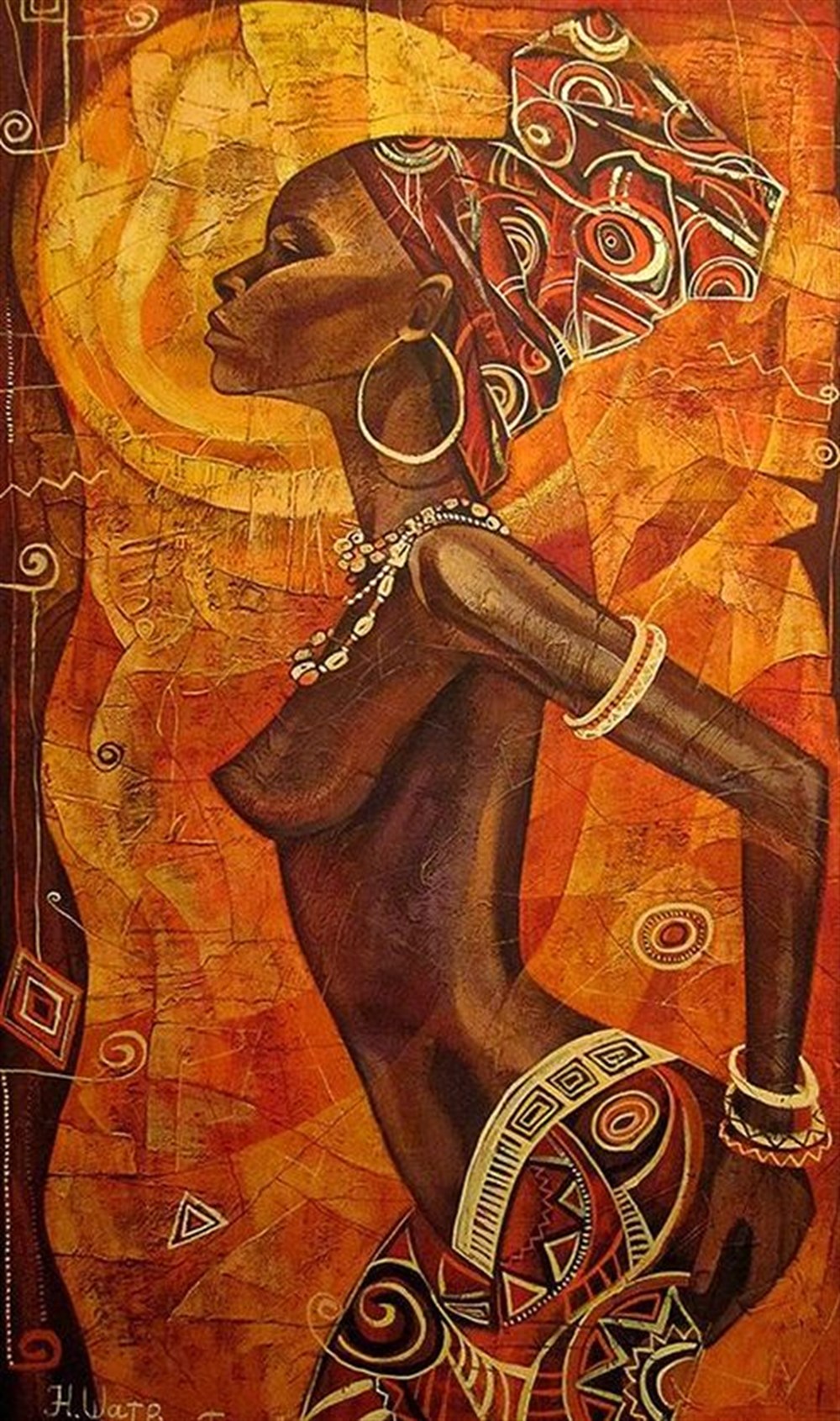 MODERNMarcel Sanat Elmas Mozaik Tablo & Diamond Painting TurkeyM20176695Afrikalı Kadın Marcel Sanat Elmas Mozaik Tablo 43X71cm