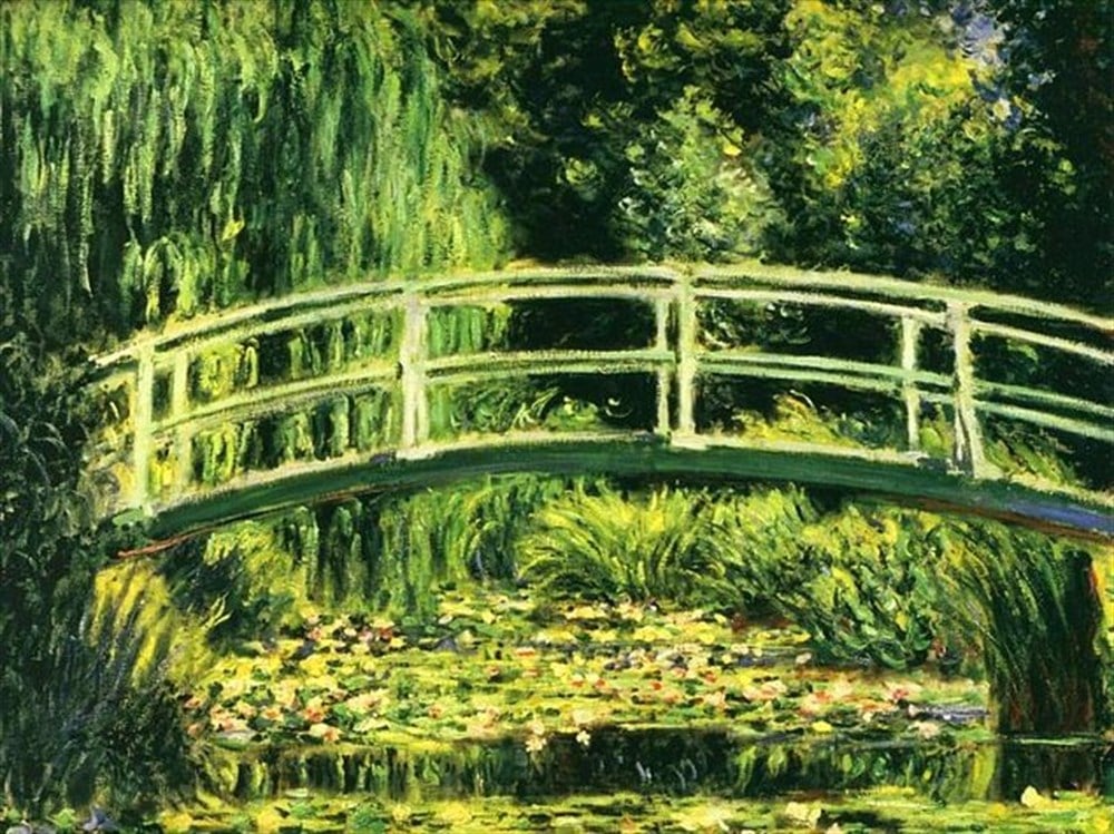 Monet-Nimphee (1926) Marcel Elmas Mozaik Tablo 74x56cm