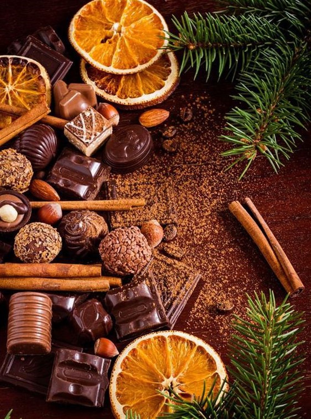 MUTFAKMarcel Sanat Elmas Mozaik Tablo & Diamond Painting TurkeyM20174082Çikolatalar Ve Kurutulmuş Portakallar Marcel Sanat Elmas Mozaik Tablo 38x51cm