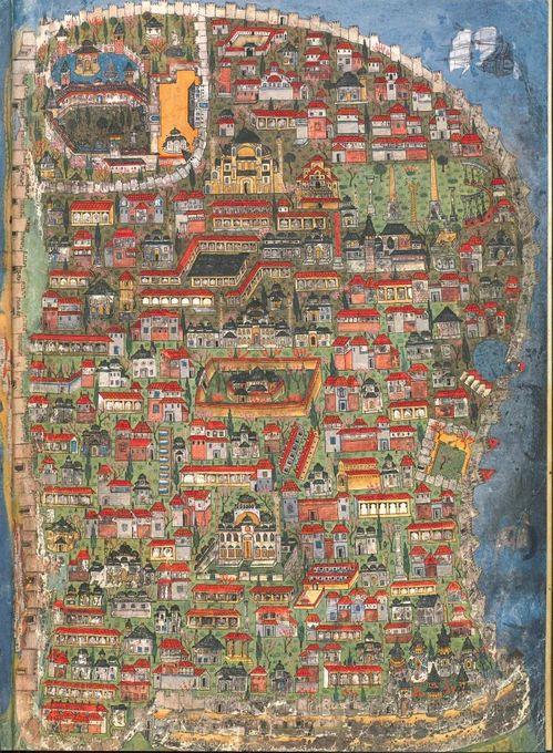 OSMANLIMarcel Sanat Elmas Mozaik Tablo & Diamond Painting TurkeyM20176783Matrakçı Nasuh'un Çizimi İle 1530-50 Yıllarında Tarihi Yarımada 84x114cm-Marcel Sanat Elmas Mozaik Tablo