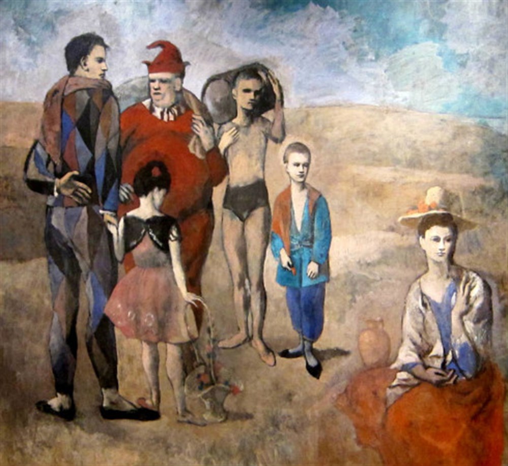 Picasso Soytarılar Ailesi 1905 Elmas Mozaik Tablo 61x56cm