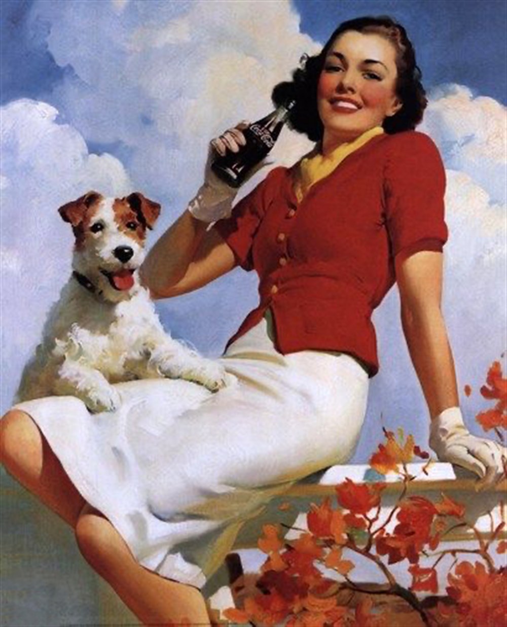 Retro-Vintage Amerikan Tarzı Elmas Mozaik Tablo 46x58cm