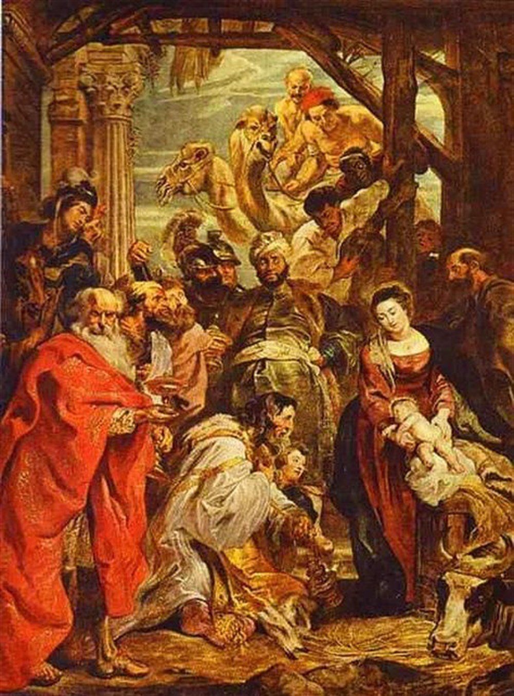 Rubens - The Adoration of the Magi Elmas Mozaik Tablo 48x66cm