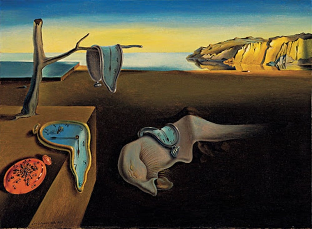 Salvador Dali Belleğin Azmi Elmas Mozaik Tablo 69x51cm