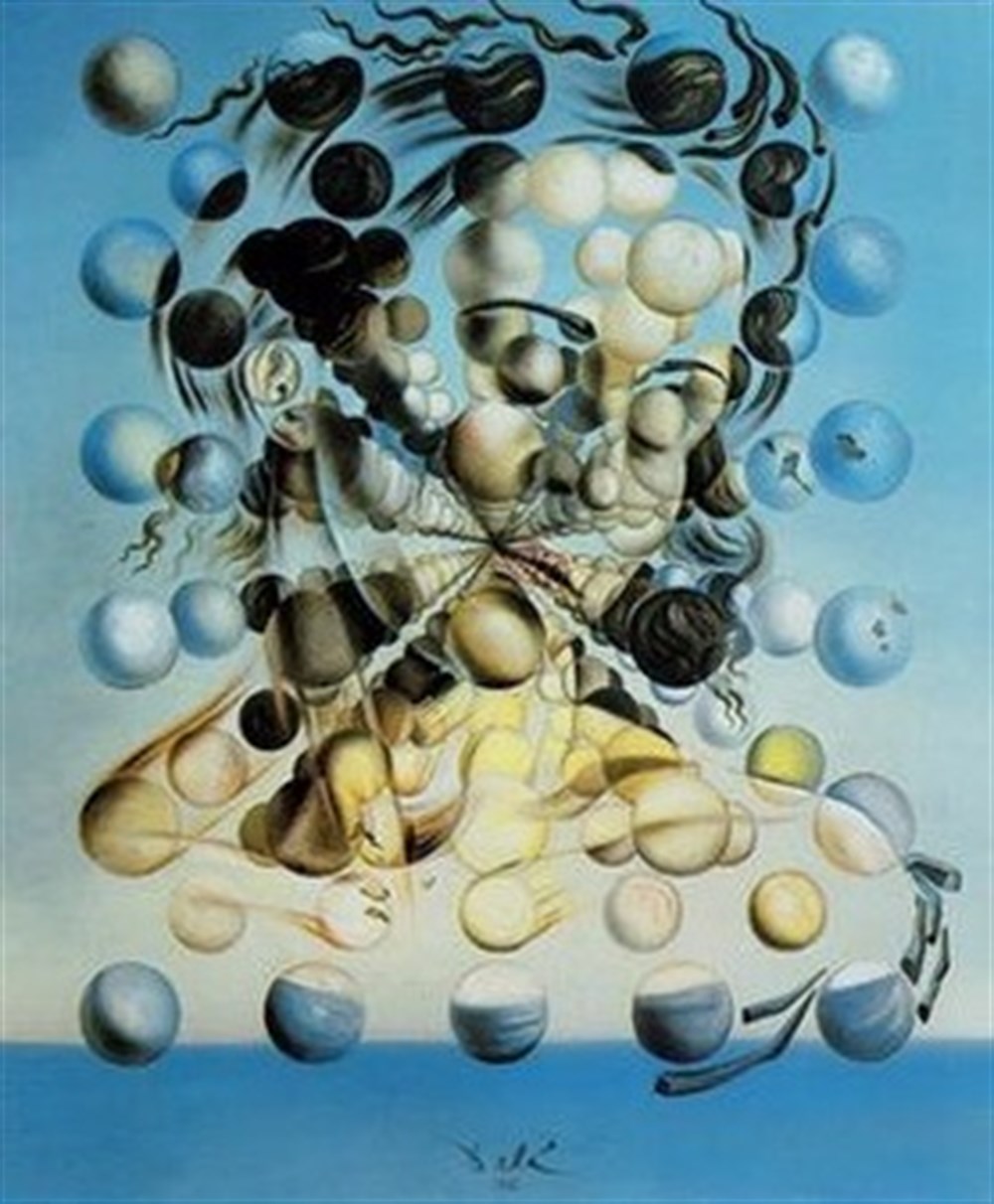 Salvador Dali Galatea Gökyüzünde Elmas Mozaik Tablo 51x61cm