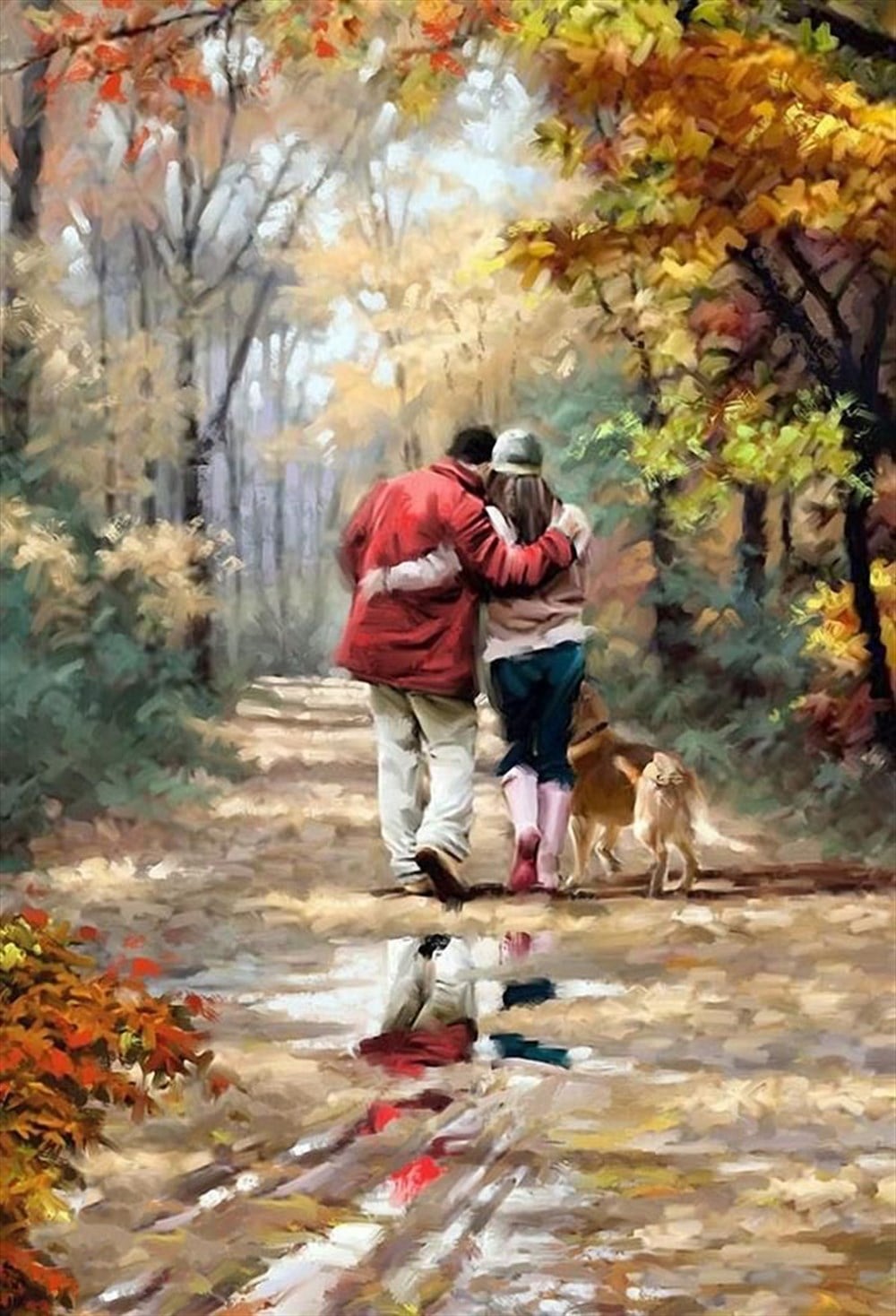Sevgi Yolu Elmas Mozaik Tablo 38x56cm